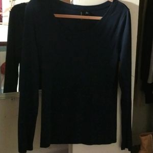 Navy long sleeve tee